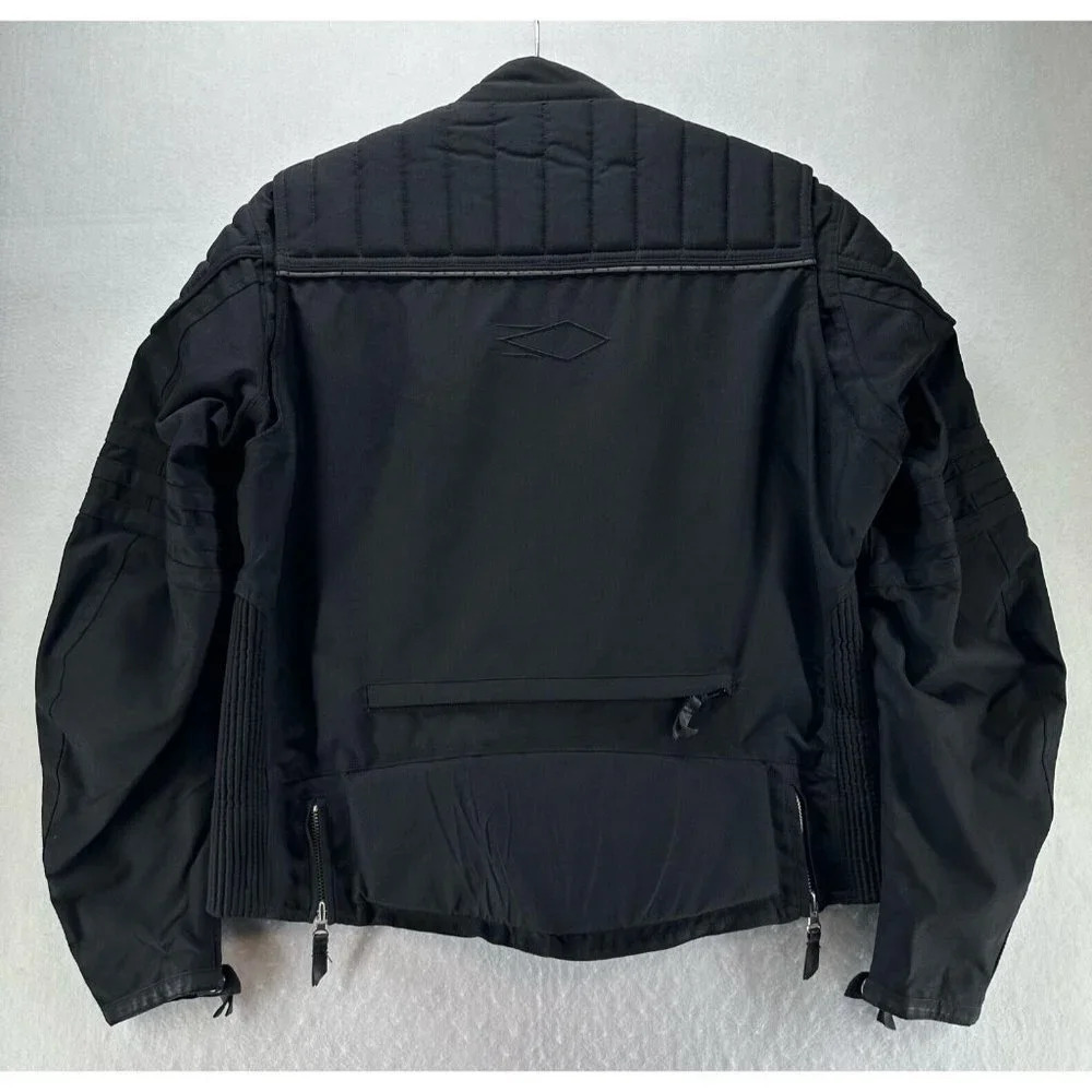 Power Trip Jacket Womens Size L Motocross Riding Padded Shoulder Nylon Black - Picture 3 of 13